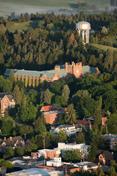 An aerial view of University of Idaho's Moscow campus.